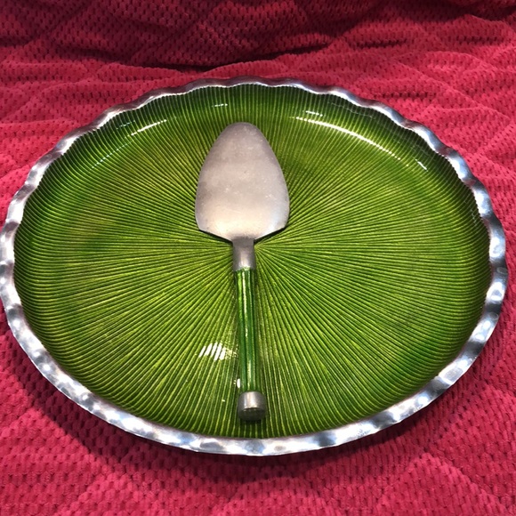 VINTAGE -Enameled 3pcs Serving Set - Picture 2 of 4